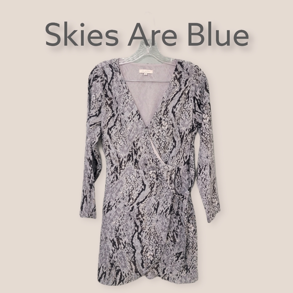 Skies Are Blue Python Print Dress Size Xsmall‎